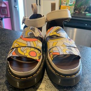 Doc Marten Vegan Clarissa II Retro Canvas Platforms